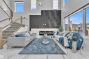 12603 44 Street, Edmonton, AB  - Indoor Photo Showing Living Room With Fireplace 