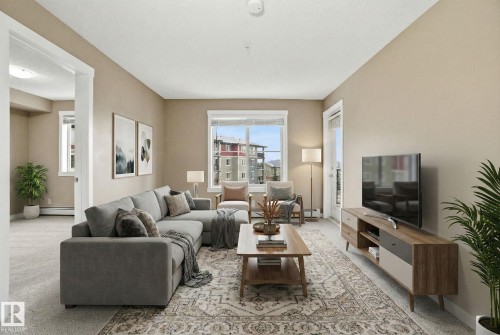 316 3315 James Mowatt Trail, Edmonton, AB - Indoor Photo Showing Living Room