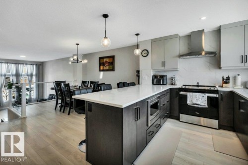 54 Nettle Crescent, St. Albert, AB - Indoor Photo Showing Kitchen With Upgraded Kitchen