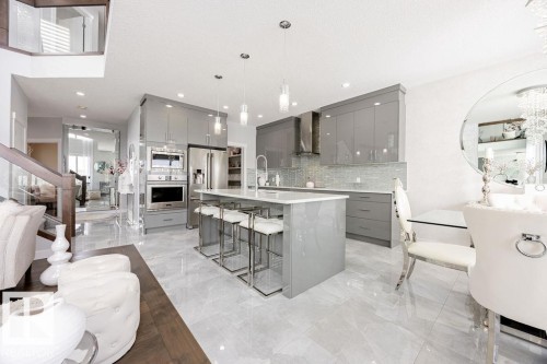 4705 35 Street, Beaumont, AB - Indoor Photo Showing Kitchen With Upgraded Kitchen