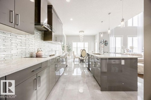 4705 35 Street, Beaumont, AB - Indoor Photo Showing Kitchen With Upgraded Kitchen