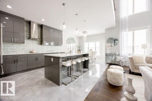 4705 35 Street, Beaumont, AB - Indoor Photo Showing Kitchen With Upgraded Kitchen