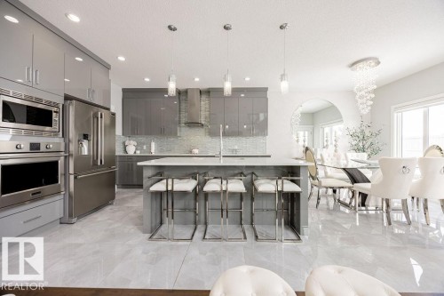 4705 35 Street, Beaumont, AB - Indoor Photo Showing Kitchen With Upgraded Kitchen