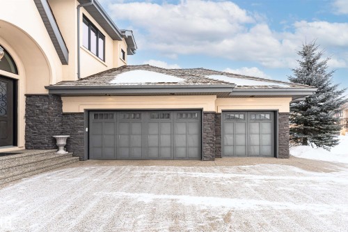 Garage featuring driveway - 3520 Watson Point(E), Edmonton, AB - Outdoor