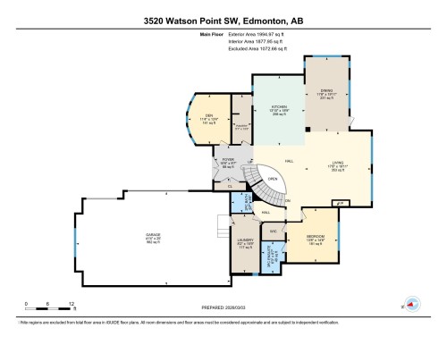 View of property floor plan - 3520 Watson Point(E), Edmonton, AB - Other