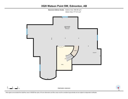 View of home floor plan - 3520 Watson Point(E), Edmonton, AB - Other