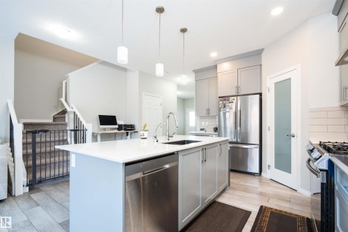 1308 Plum Link Link, Edmonton, AB - Indoor Photo Showing Kitchen With Upgraded Kitchen