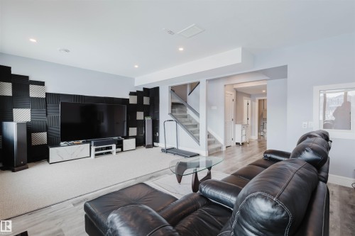 Living area with light wood-type flooring - 16217 32 Avenue, Edmonton, AB - Indoor