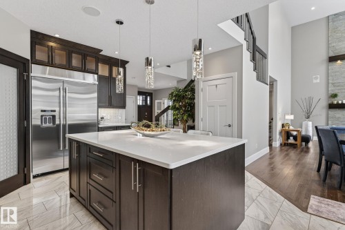 3713 Cameron Heights Place, Edmonton, AB - Indoor Photo Showing Kitchen With Upgraded Kitchen