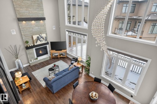 3713 Cameron Heights Place, Edmonton, AB - Indoor With Fireplace