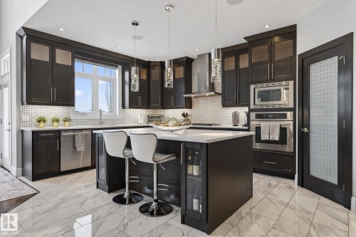 3713 Cameron Heights Place, Edmonton, AB - Indoor Photo Showing Kitchen With Upgraded Kitchen