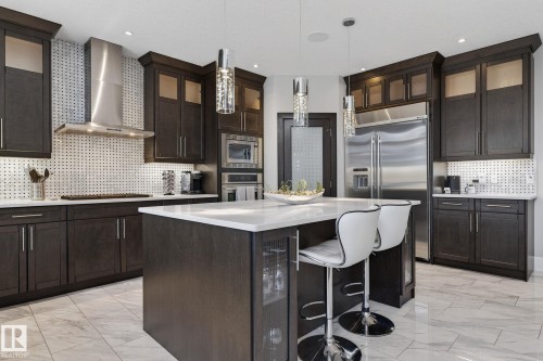 3713 Cameron Heights Place, Edmonton, AB - Indoor Photo Showing Kitchen With Upgraded Kitchen
