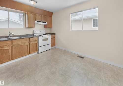 10531 52 Avenue, Edmonton, AB - Indoor Photo Showing Kitchen With Double Sink