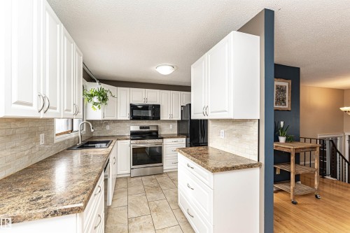 16331 119 Street Nw, Edmonton, AB - Indoor Photo Showing Kitchen With Double Sink With Upgraded Kitchen