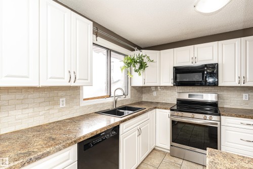 16331 119 Street Nw, Edmonton, AB - Indoor Photo Showing Kitchen With Double Sink