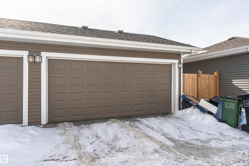 View of snow covered garage - 16616 31 Avenue, Edmonton, AB - Outdoor With Exterior