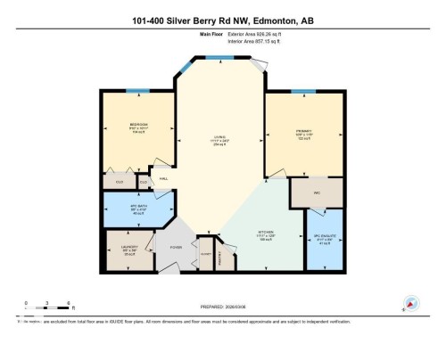 View of floor plan / room layout - 101 400 Silver Berry Road, Edmonton, AB - Other