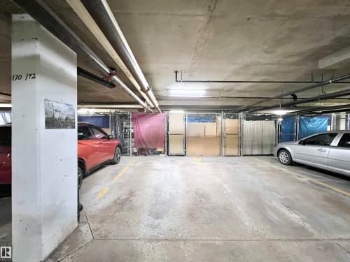 View of parking deck - 110 10511 42 Avenue, Edmonton, AB - Indoor Photo Showing Garage