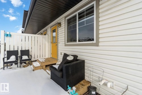View of patio / terrace - 16 3751 12 Street, Edmonton, AB - Outdoor With Deck Patio Veranda With Exterior