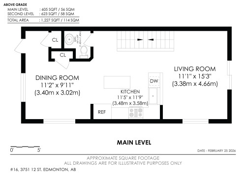 View of floor plan / room layout - 16 3751 12 Street, Edmonton, AB - Other
