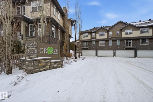 View of community sign - 71 4029 Orchards Drive, Edmonton, AB - Outdoor With Facade