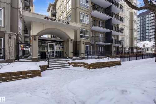 402 11109 84 Avenue, Edmonton, AB - Outdoor With Balcony With Facade