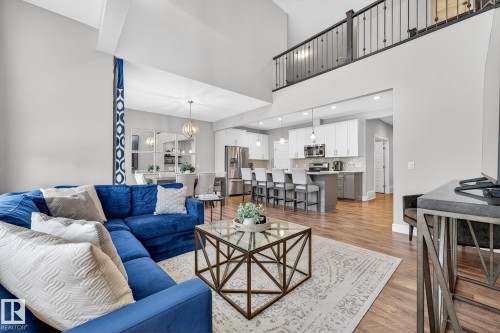 1212 Cy Becker Road, Edmonton, AB - Indoor Photo Showing Living Room