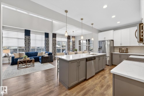 1212 Cy Becker Road, Edmonton, AB - Indoor Photo Showing Kitchen With Upgraded Kitchen