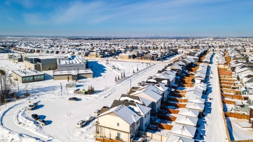 Aerial perspective of suburban area - 1199 Watt Drive, Edmonton, AB - Outdoor With View