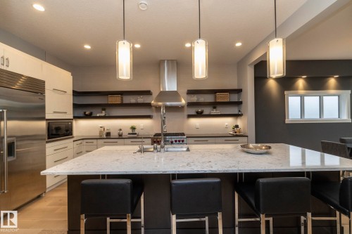 7549 May Common, Edmonton, AB - Indoor Photo Showing Kitchen With Upgraded Kitchen