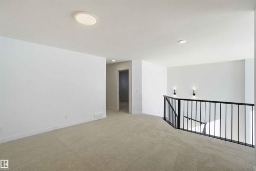 Carpeted spare room with baseboards - 6949 176A Avenue, Edmonton, AB - Indoor Photo Showing Other Room