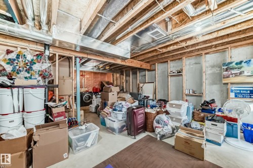 Unfinished basement with washer / dryer - 17357 8A Avenue, Edmonton, AB 