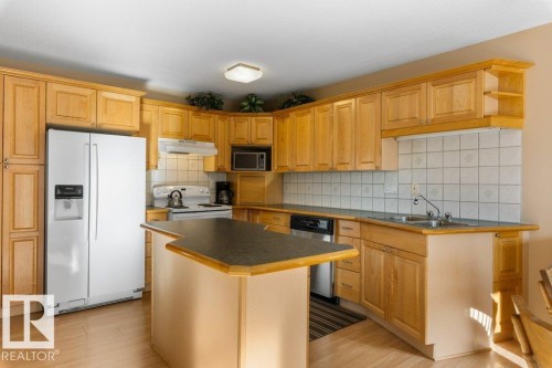 2 Pineview Horizon Village, St. Albert, AB - Indoor Photo Showing Kitchen With Double Sink