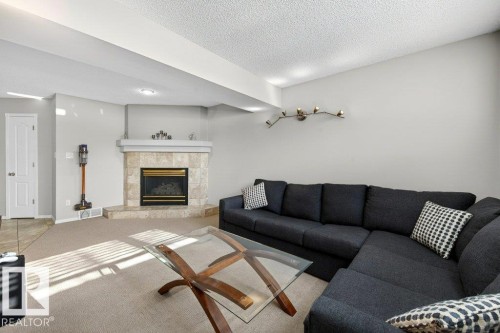 10 Oakridge Drive S, St. Albert, AB - Indoor Photo Showing Living Room With Fireplace