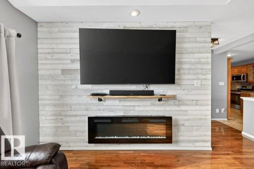 10 Oakridge Drive S, St. Albert, AB - Indoor Photo Showing Living Room With Fireplace
