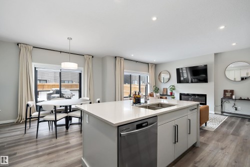 46 Chelles Wynd, St. Albert, AB - Indoor Photo Showing Kitchen With Double Sink