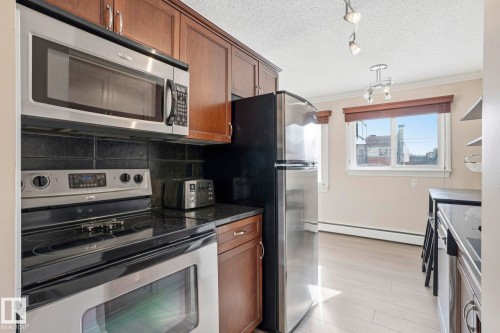 202 10555 83 Avenue, Edmonton, AB - Indoor Photo Showing Kitchen