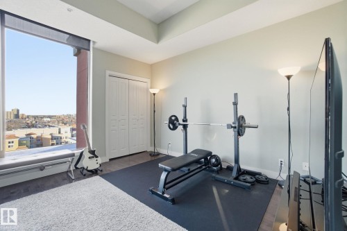 1102 10319 111 Street, Edmonton, AB - Indoor Photo Showing Gym Room