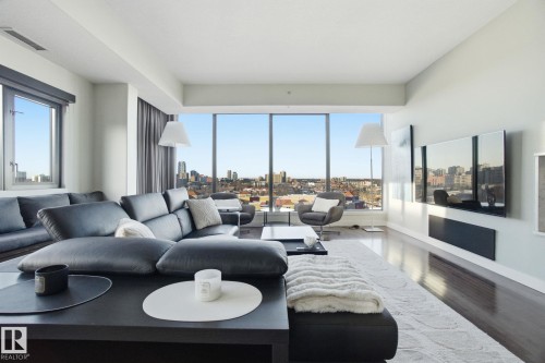 1102 10319 111 Street, Edmonton, AB - Indoor Photo Showing Living Room
