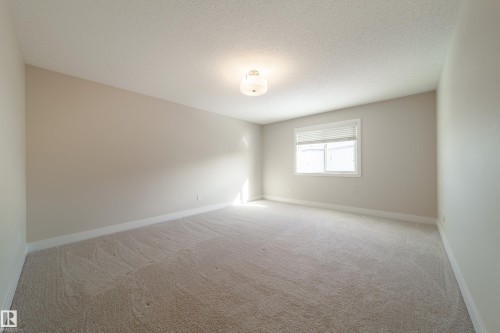 Spare room featuring light colored carpet and a textured ceiling - 2237 56 Street, Edmonton, AB - Indoor Photo Showing Other Room
