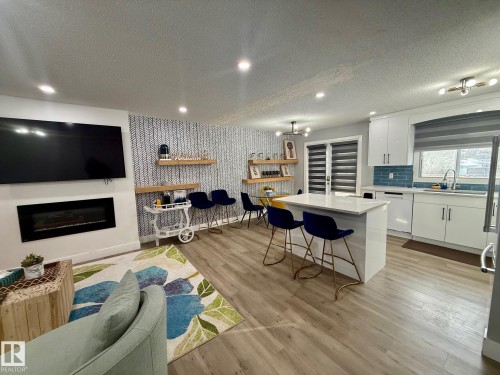 2915 145 Avenue, Edmonton, AB - Indoor Photo Showing Other Room With Fireplace