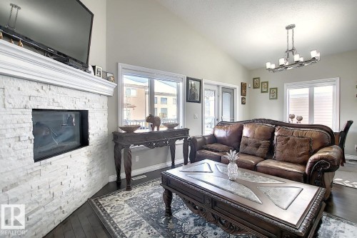 13020 164 Avenue, Edmonton, AB - Indoor Photo Showing Living Room With Fireplace