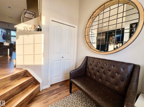Living area featuring light wood-style floors - 425 Sheppard Boulevard, Leduc, AB - Indoor Photo Showing Other Room