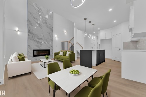 3606 40 Avenue, Beaumont, AB - Indoor With Fireplace