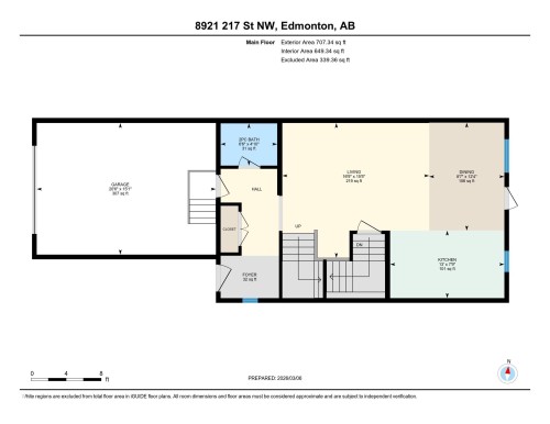 View of home floor plan - 8921 217 St Nw, Edmonton, AB - Other