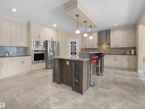 2019 Cameron Ravine Way, Edmonton, AB - Indoor Photo Showing Kitchen With Upgraded Kitchen