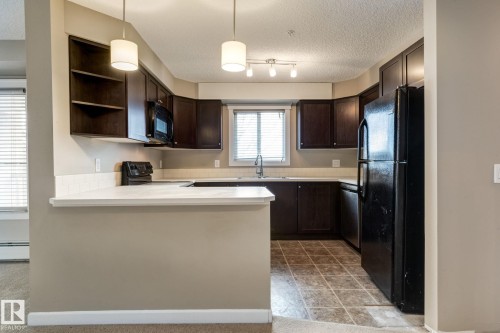 204 3715 Whitelaw Lane, Edmonton, AB - Indoor Photo Showing Kitchen With Double Sink
