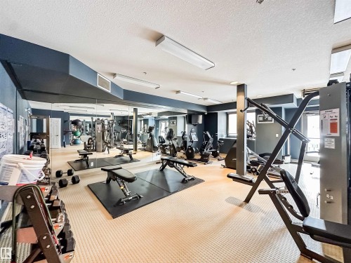 121 10121 80 Avenue, Edmonton, AB - Indoor Photo Showing Gym Room