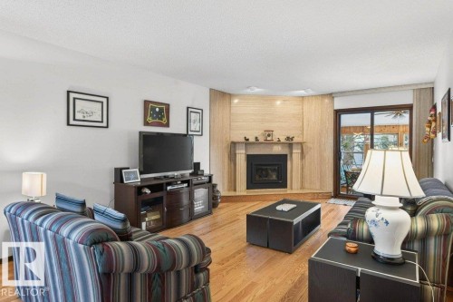 41 Pineridge Crescent, St. Albert, AB - Indoor Photo Showing Living Room With Fireplace