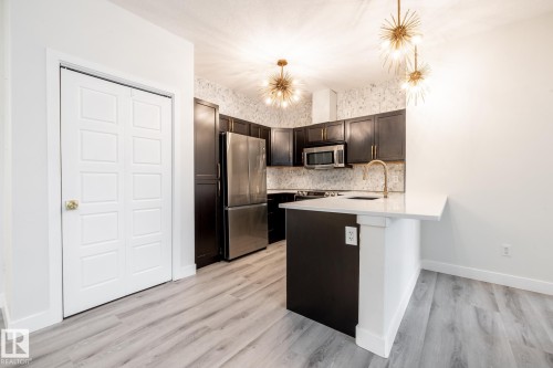 105 304 Ambleside Link Link, Edmonton, AB - Indoor Photo Showing Kitchen With Upgraded Kitchen